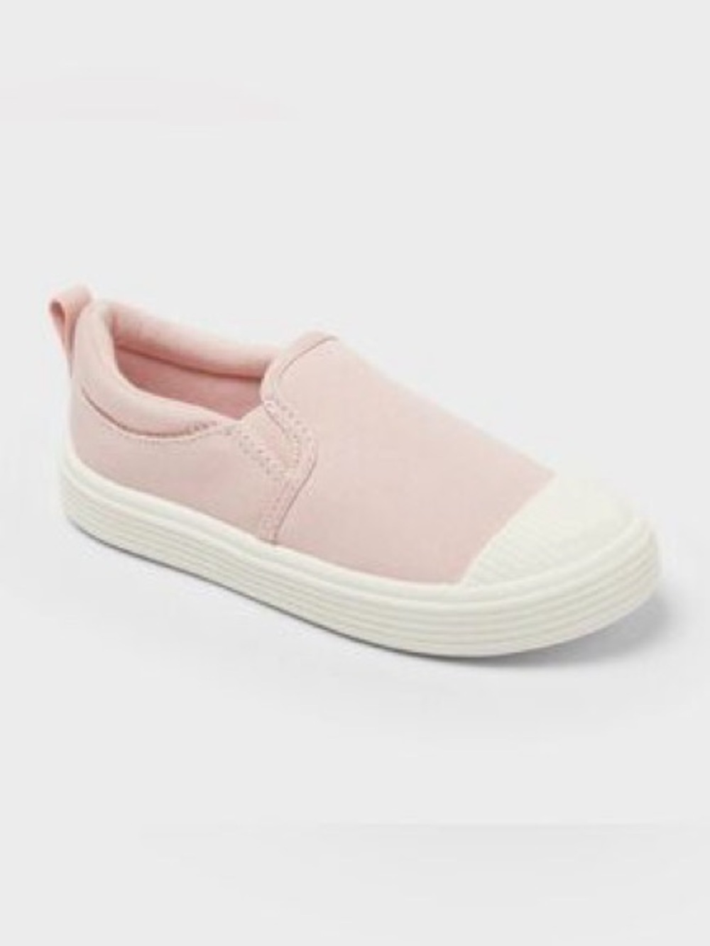 Cat & Jack Light Pink Slip-On Canvas Sneakers for Kids Various Sizes